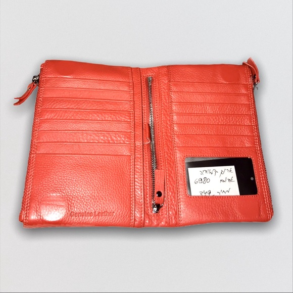 RONEN CHEN Claudia Wallet Genuine Red Leather - Picture 4 of 4